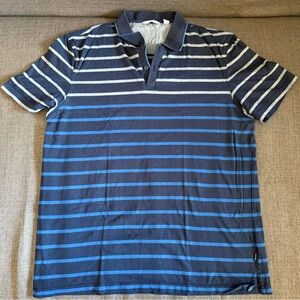Calvin Klein Dark Blue Striped Polo